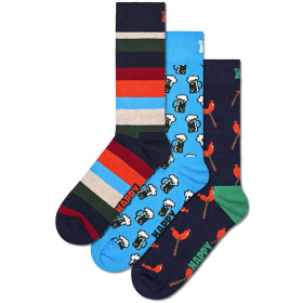 HAPPY SOCKS Чорапи UNISEX 3-PACK WURST AND BEER SOCKS GIFT SET ЗА МАЖИ
