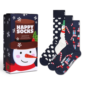 HAPPY SOCKS Чорапи 3-PACK HOLIDAY NAVYSET ЗА МАЖИ