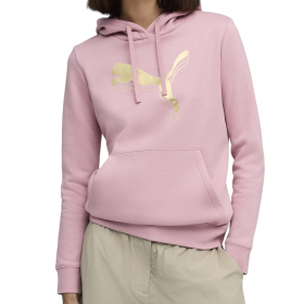 PUMA Дуксер ESS METALLIC HOODIE FL ЗА ЖЕНИ