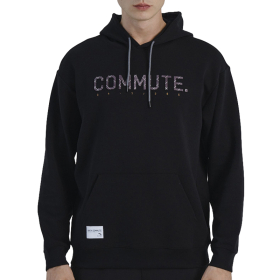ANTA Дуксер SWEAT HOODIE COMMUTE BLACK ЗА МАЖИ