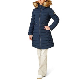 SUPERDRY Јакна FUJI FAUX FUR HOOD MID LENGTH ЗА ЖЕНИ