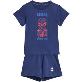 ADIDAS Сет Маица+Шорцеви MRVL SM T SET DKBLUE/OWHITE МОМЧИЊА ВОЗРАСТ 0-4 ГОДИНИ