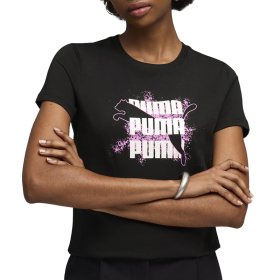 PUMA Маица GRAPHICS LOGO TEE ЗА ЖЕНИ