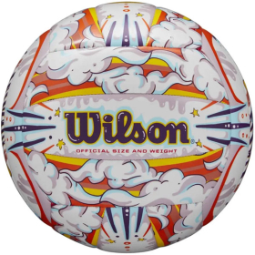 WILSON Топка GRAFFITI PEACE WHITE/ORANGE UNISEX